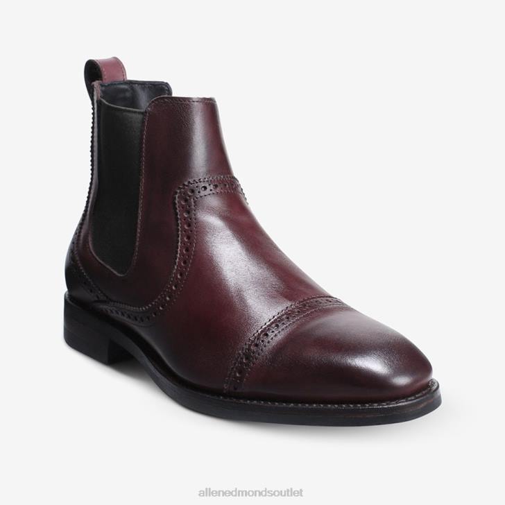 Allen Edmonds LP4P475 merlot muži lombardská chelsea čižma