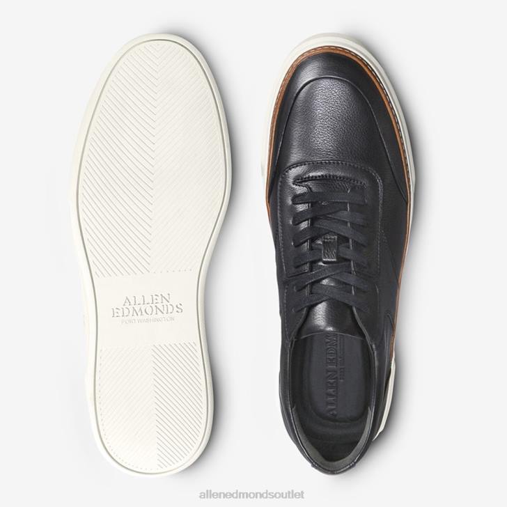 Allen Edmonds LP4P66 čierna muži šnurovacie tenisky burke